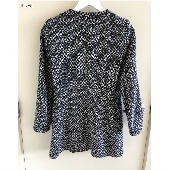 Zara Basics Tweed Coat - Picture 3 of 4